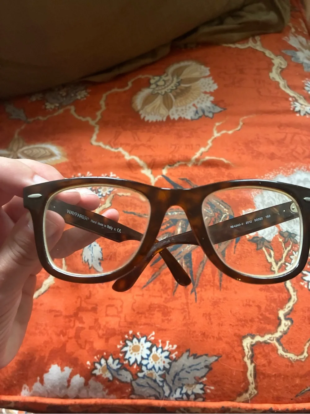 Vintage Ray Ban frame with clear lens